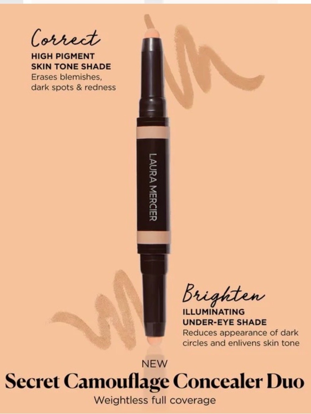 laura mercier secret camouflage brighten and correct duo stick in 1C, BNIB! - Picture 2 of 6